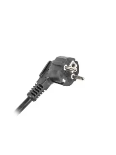 Lanberg Power Distribution Unit (PDU) 10" 1U 16A 2M 3X Schuko, Input cable schuko, Black