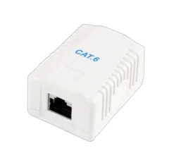 Gembird CAT6 FTP single port surface mount box