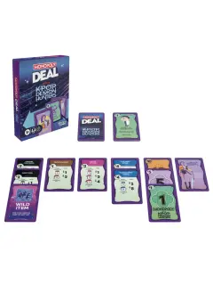 Društvena igra Karte Monopoly Deal K-Pop Demon Hunters 8+ igra je na engleskom jeziku