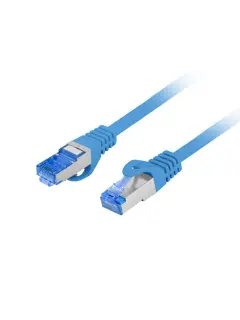 Lanberg Patchcord CAT.6A S/FTP LSZH CCA 0.25M Blue Fluke Passed