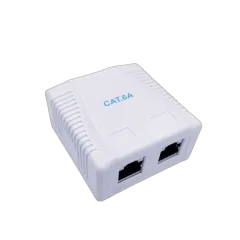 Gembird CAT6A FTP 2-port surface mount box