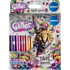 Flomasteri Centrum 10 boja Jumbo Glitter blister 10/1 81230