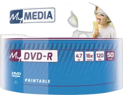 DVD-R MyMedia #69202 4,7GB 16x, Wrap Spindle 50/1, Printable