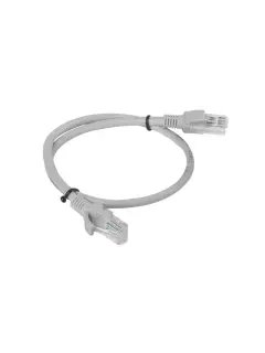 Lanberg CAT.6 UTP 0.5M Grey Patchcord Fluke Passed