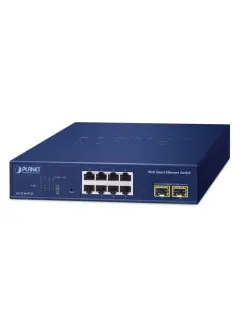 Planet 8-Port GbE + 2-Port 1000X SFP L2 Web Smart Ethernet Switch