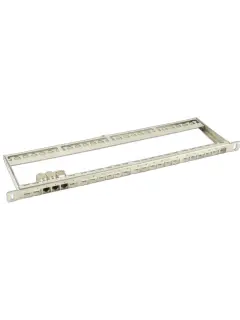 NaviaTec 0.5U prazni patch panel 24 porta, 19", čelik, za tanke keystone module