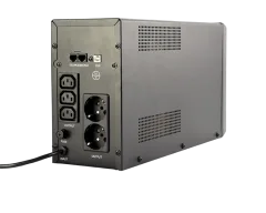 Gembird UPS with USB and LCD display, 2000 VA, black