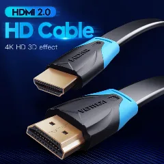 Vention Flat High Speed HDMI Cable 2M Black