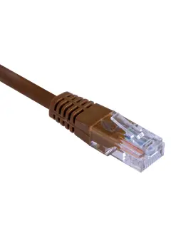 MasterLan Cat5e UTP, 0,25m, Brown, CCA RJ45 patch cable