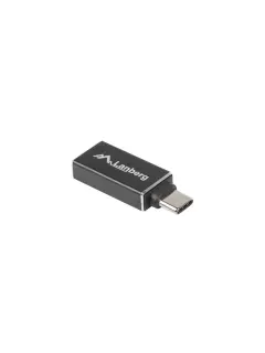 Lanberg USB-C (M) 3.1->USB-A (F) Adapter Black OTG