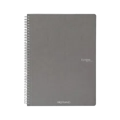 Bilježnica Fabriano Ecoqua original A4 90g 70L spiralna kocke antracite 19290101