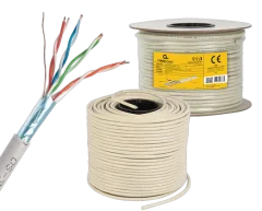 Gembird CAT5e FTP LAN cable (premium CCA), solid, 100m