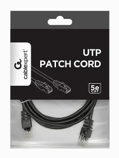 Gembird CAT5e UTP Patch cord, black, 2m