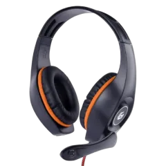 Gembird gaming slušalice s kontrolom glasnoće, narančasto-crne, 3.5 mm