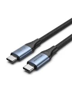 Vention Cotton Braided USB 4.0 C Male to C Male 5A Cable 1m