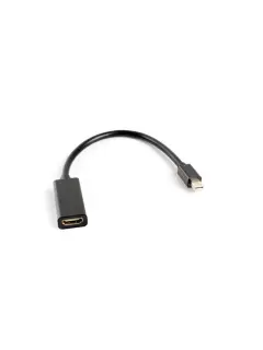 Lanberg Displayport Mini (M) 1.2->HDMI (F) Adapter Cable 20CM Black