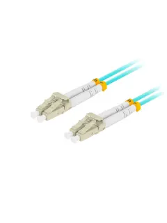 Lanberg 5M Fiber Optic Patchcord MM LC/UPC-LC/UPC Duplex LSZH OM3 50/125 3.0MM Aqua