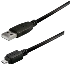 Transmedia USB typeA plug-Micro USB typeB 1,8m
