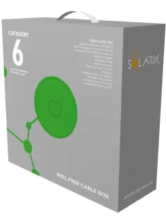 Solarix ethernet cable Solid Indoor CU CAT6 UTP PVC 100m box