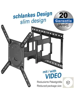 Transmedia SSwivel TV Bracket, 23" - 75", up to 45kg