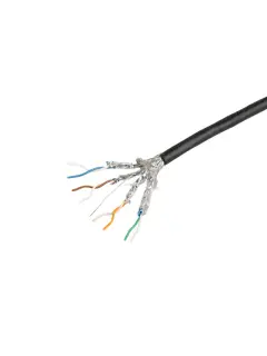 Lanberg Lan Cable CAT.6A SFTP 305M Solid Outdoor CU Black Fluke Passed