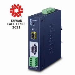 Planet Industrial RS-232 to 100Base-FX Open slot Media Converter (Fiber, Vary on SFP module) (-40~75)