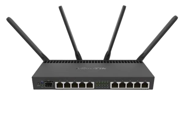 MikroTik (RB4011iGS 5HacQ2HnD-IN) 10GbE 1x 10Gb SFP 4x4 MIMO 802.11AC bežični router