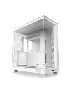 NZXT H6 Flow, bijelo bez napajanja, ATX
