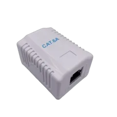 Gembird CAT6A FTP single port surface mount box