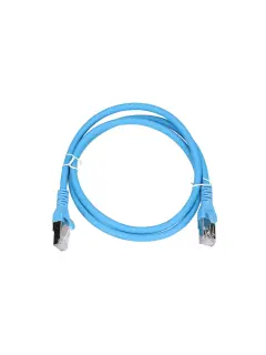 Extralink Cat.6A S/FTP 1m blue patchcord
