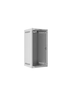 Lanberg 10" Wall-Mount 12U/280X310 Rack Cabinet (Flat Pack) With Glass Door Grey
