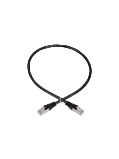 ExtraLink Cat5e FTP, Black, 0,5m, RJ45 patch cable