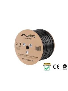 Lanberg Lan Cable CAT.5E FTP 305M Solid Outdoor CU Black Fluke Passed