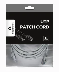 Gembird Cat6 UTP Patch cord, grey, 5 m