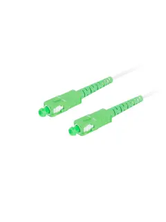 Lanberg 50M Fiber Optic Patchcord SM SC/APC-SC/APC Simplex LSZH G657B3 3.0MM White