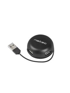 Natec USB 2.0 Hub Bumblebee 4-Port Black