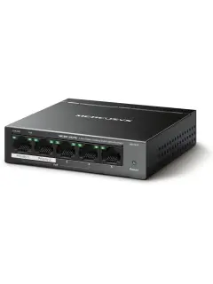 Mercusys 5-Port Unmanaged PoE Switch with 4 PoE+ ports (65 W PoE budget)