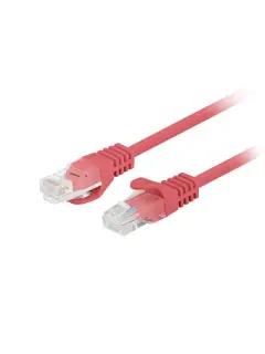 Lanberg CAT.6 UTP 0.25M Red Patchcord Fluke Passed