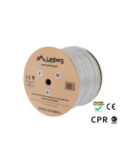 Lanberg Lan Cable CAT.6A UFTP 305M Solid CU LSZH Grey CPR + Fluke Passed