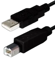 Transmedia USB 2.0 AB, Black, 1,8m