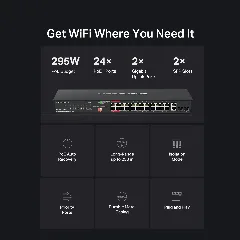 Mercusys 28-Port Gigabit Rackmount Switch with 24-Port PoE