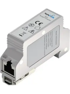 MaxLink DIN rail PoE surge protector, 1Gbit, PoE support