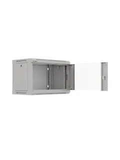 Lanberg 19" Wall-Mount 6U/540X350 (Flat Pack) Rack Cabinet With Glass Door Grey