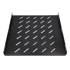 NaviaTec fiksna polica za 19", 550mm, 1U, crna