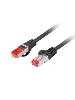 Lanberg 0,25M CAT.6 S/FTP LSZH CU 0.25M Black Patchcord Fluke Passed