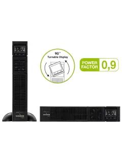 TECNOWARE FGCEDP3602RTIEC UPS 3.6kVA/3.24 kW On-Line Double Conversion, Rack/Tower, Sinewave, 8xC13