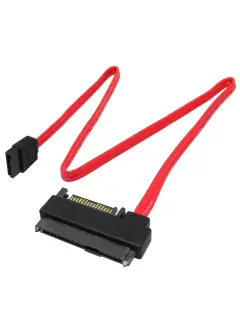 NaviaTec HDD SATA cable 1.5 3 6 Gbit s 7 pin SATA L-type plug 0,5m