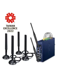 Planet Industrial 5G NR Cellular Wireless Gateway with 5-Port 10 100 1000T
