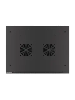 Lanberg 9U/600X450 19" Wall-Mount (FLAT PACK) Rack-Cabinet With Glass Door Black
