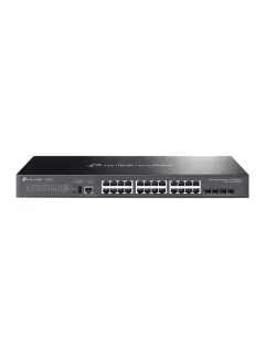 TP-Link Omada 26-Port 10G SFP Stackable L3 Managed Aggregation Switch, 6× 25G Slots